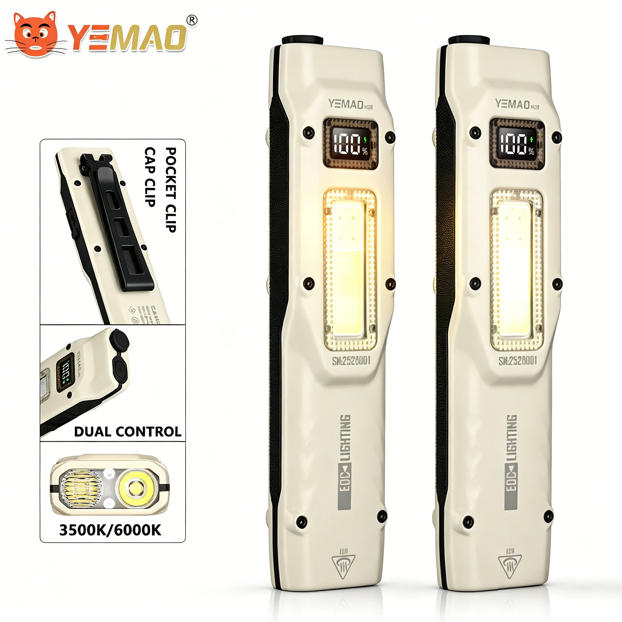 Outdoor Lighting B&Q - Draagbare 880LM YEMAO M28 Ultradunne Tactische