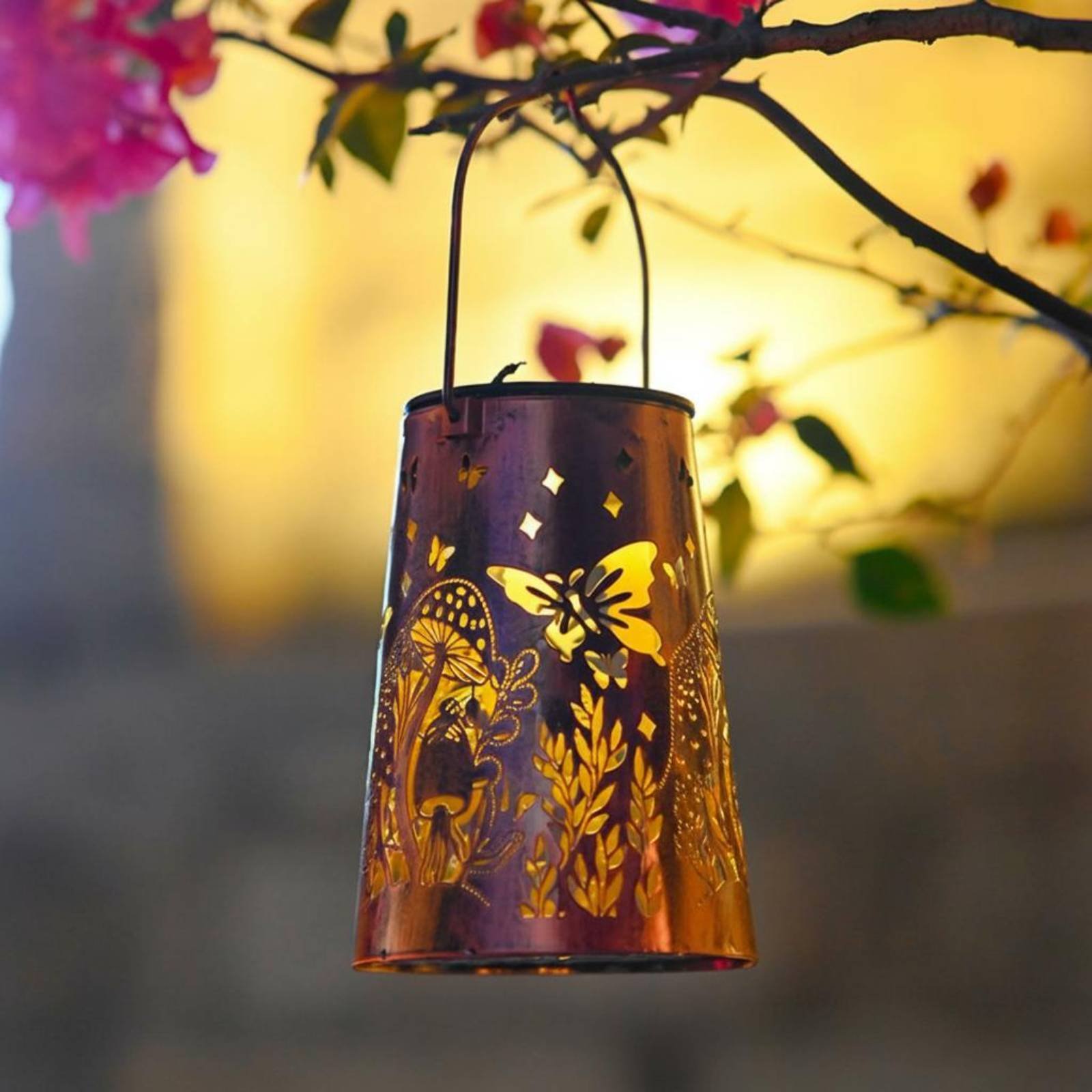 Outdoor Lighting Design - Bloementuinlantaarn Patroon Tuinverlichting Automatisch aan/uit Schakelbaar