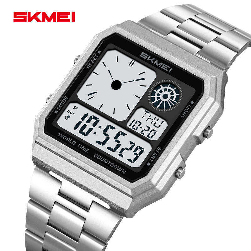 Outdoor Lighting Led Strip - SKMEI 2353 roestvrijstalen striphorloges Reloj Hombre