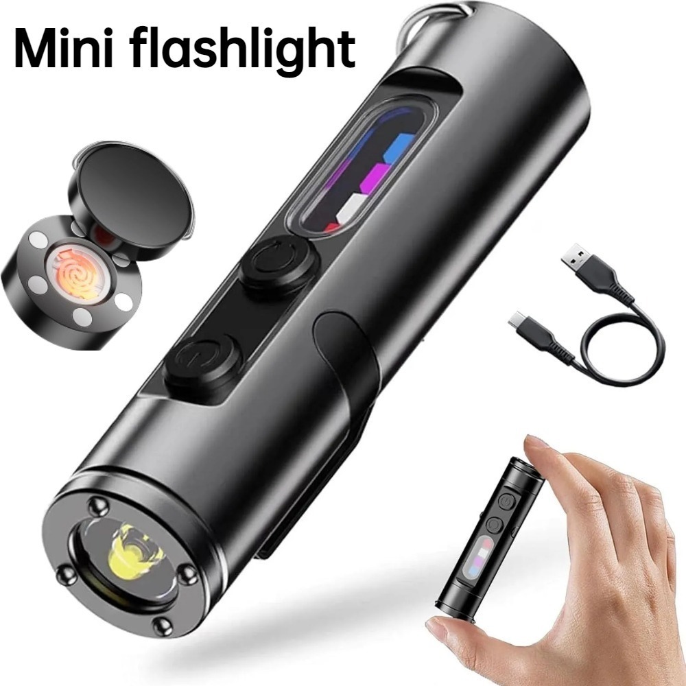 Outdoor Lighting Types - Mini-buitenzaklamp Type C Oplaadbare LED-magneetlamp met