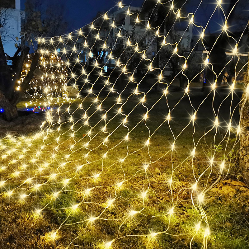 Outdoor Lighting Grid Screen - Room Decor Gordijn LED Net Mesh