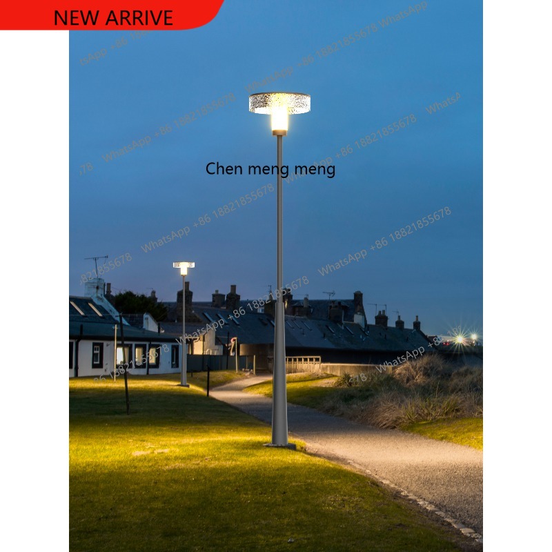 Outdoor Lighting Pole - Moderne, eenvoudige tuinlamp op zonne-energie met