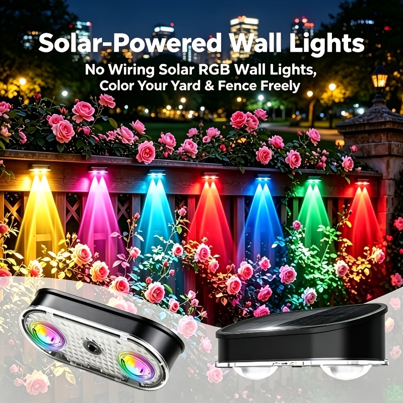 Outdoor Lighting Linear - RGB Solar Tuinlamp IP44, 8 Kleuren