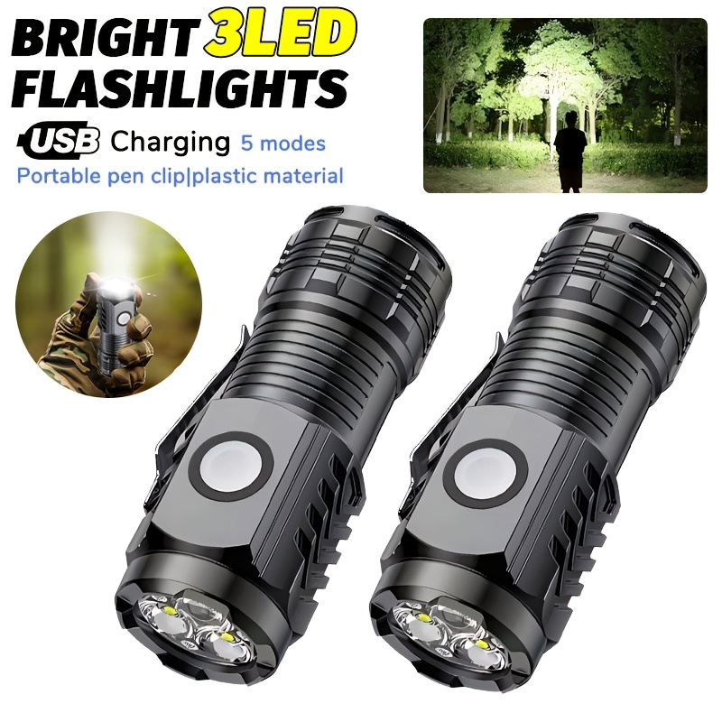 Outdoor Lighting B&Q - Draagbare mini LED-handzaklamp Krachtige zaklamp voor