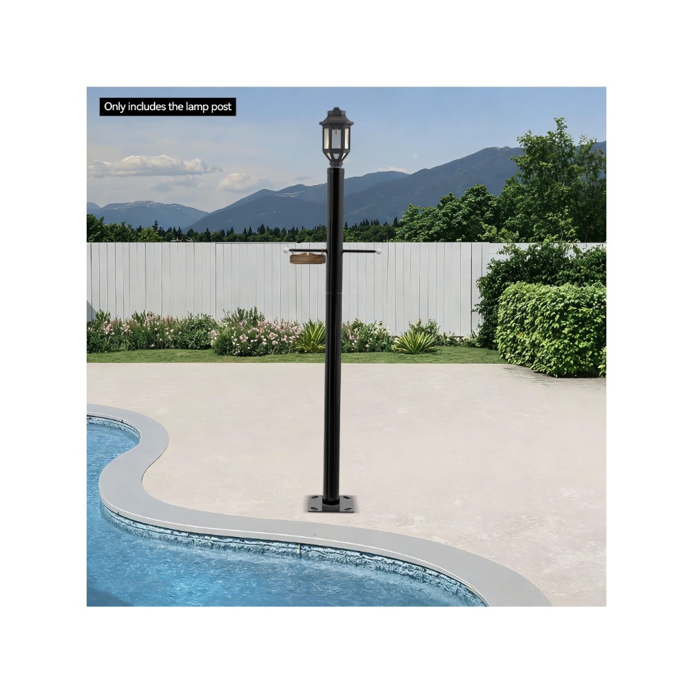 Outdoor Lighting Pole - 2,5m Split Straatlamppaal - Weer-/roestbestendige bakverf,