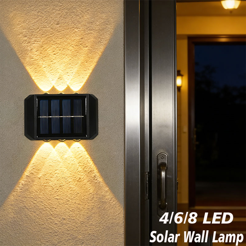 Outdoor Lighting Linear - 4/6/8 LED Solar Buitenlamp Solar Verlichting