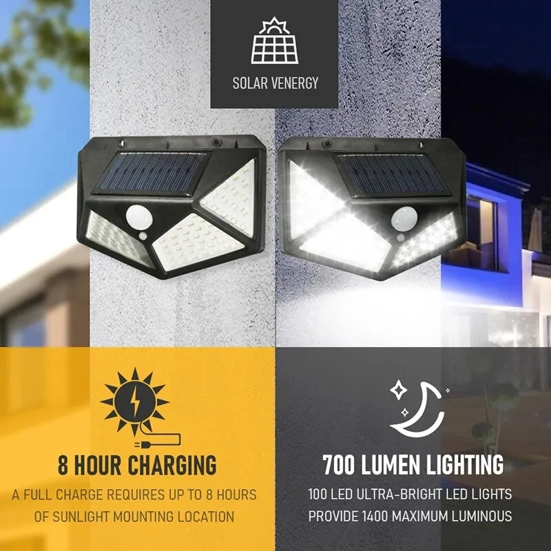 Photocell Outdoor Lighting - 100Led multifunctionele zonnelamp buiten tuindecoratie zonne-licht