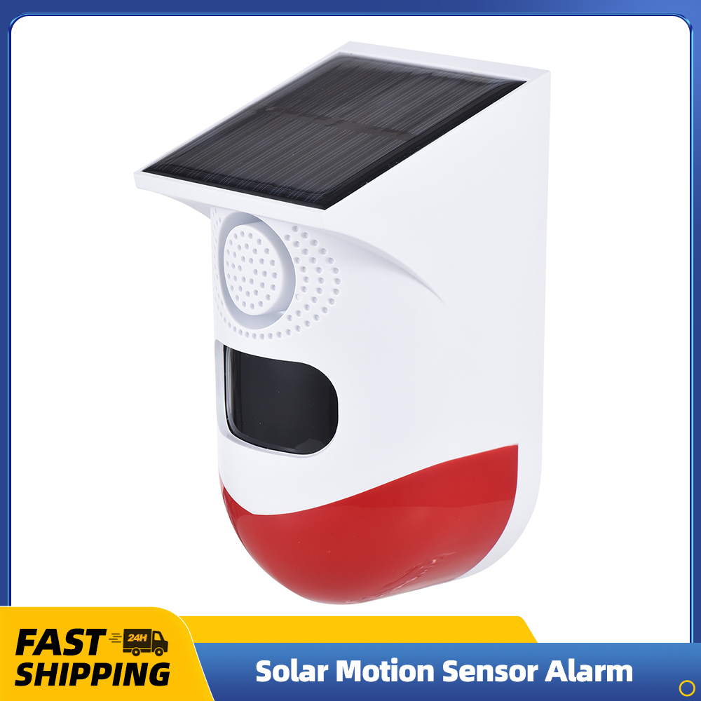 Photocell Outdoor Lighting - Solar Motion Sensor Alarm Outdoor 120db