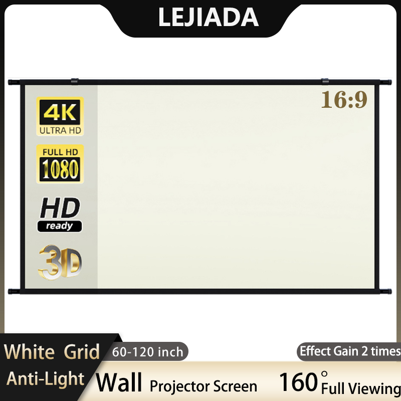Outdoor Lighting Grid Screen - Lejiada Projector Scherm Muur Gemonteerd 60-100