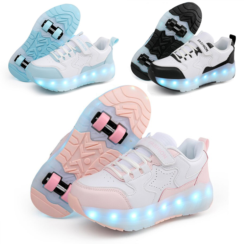 Outdoor Lighting Grid Screen - Kid Led Sneakers USB Opladen Lichtgevende