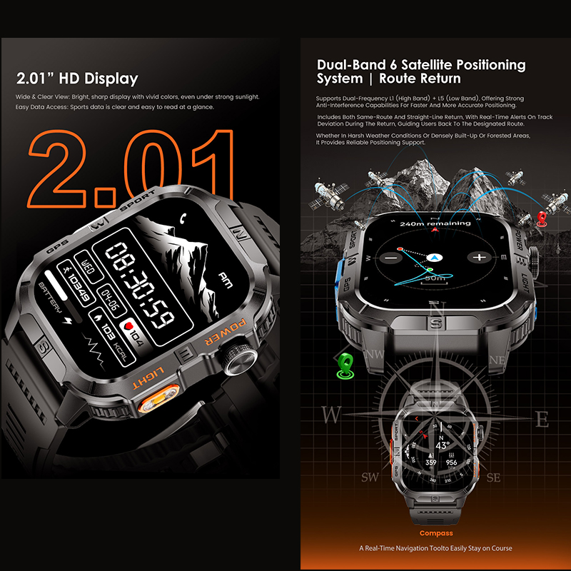 2026 Nieuwe Smartwatch GPS Bew - Outdoor Lighting Track recensie en prijs