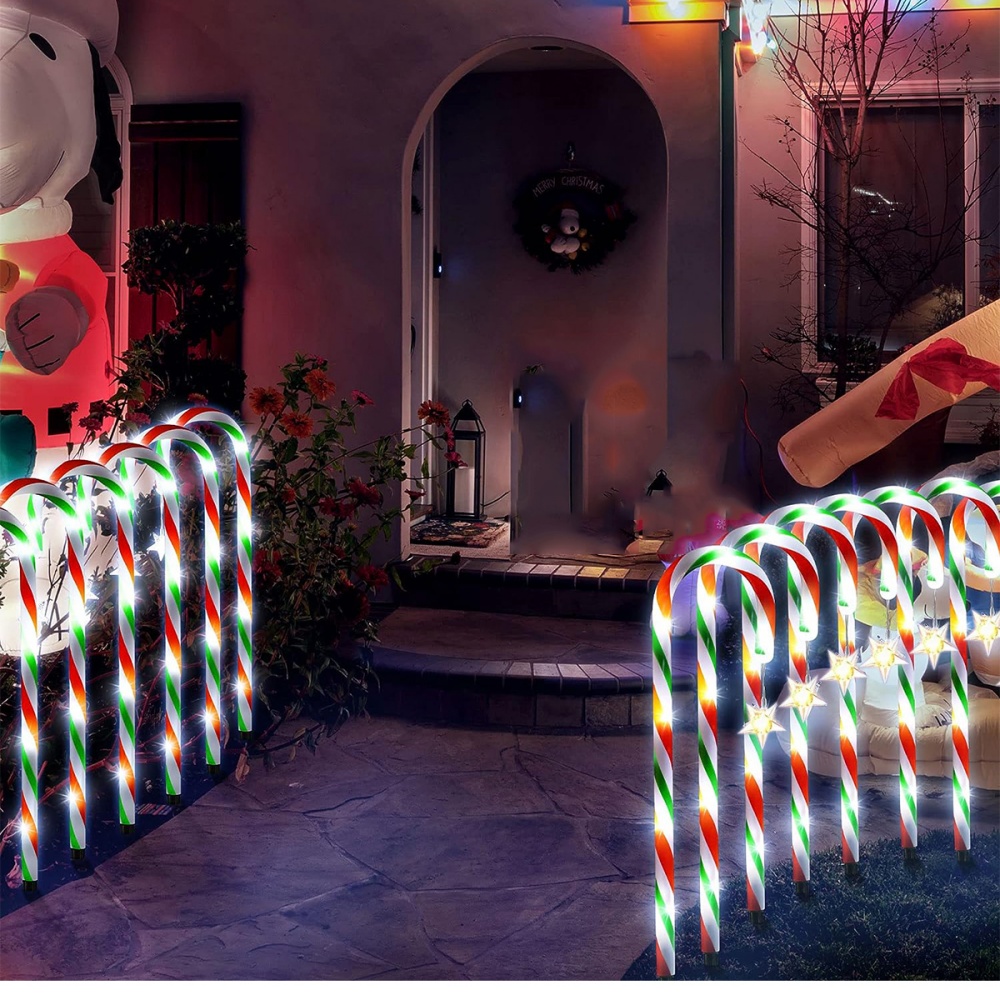 5/8PCS Solar Kerstster Snoepgo - Outdoor Lighting Yard Stakes recensie en prijs