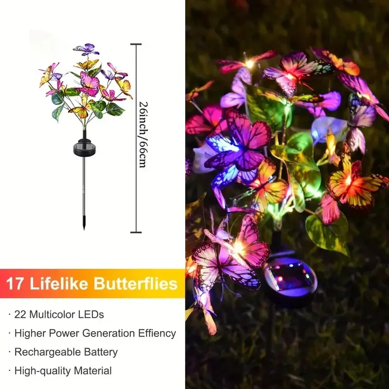 Solar LED-vlindertuinverlichti - Photocell Outdoor Lighting recensie en prijs