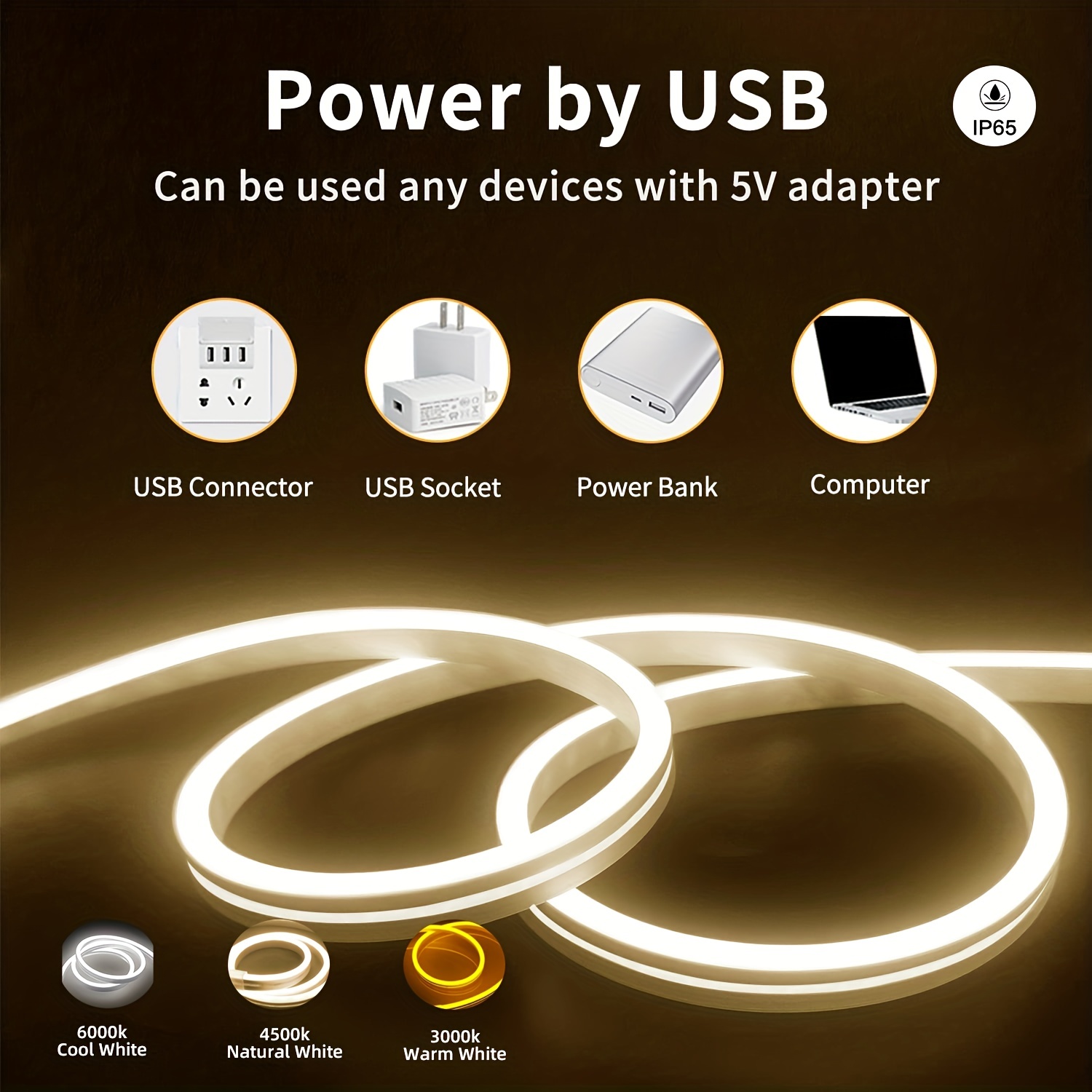 Neon LED-lichtstrip 5V USB bew - Outdoor Lighting Led Strip recensie en prijs