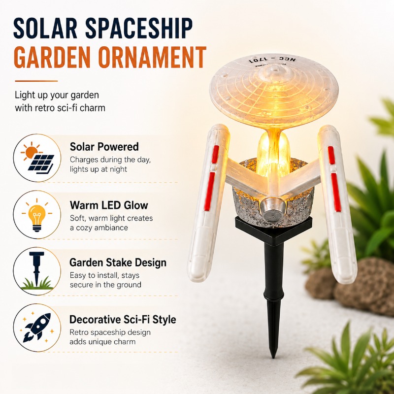 Star Trek USS Enterprise Solar - Outdoor Lighting Yard Stakes recensie en prijs