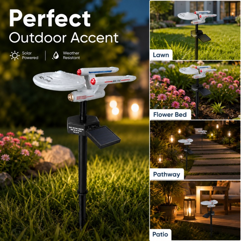 Star Trek USS Enterprise Solar - Outdoor Lighting Yard Stakes recensie en prijs