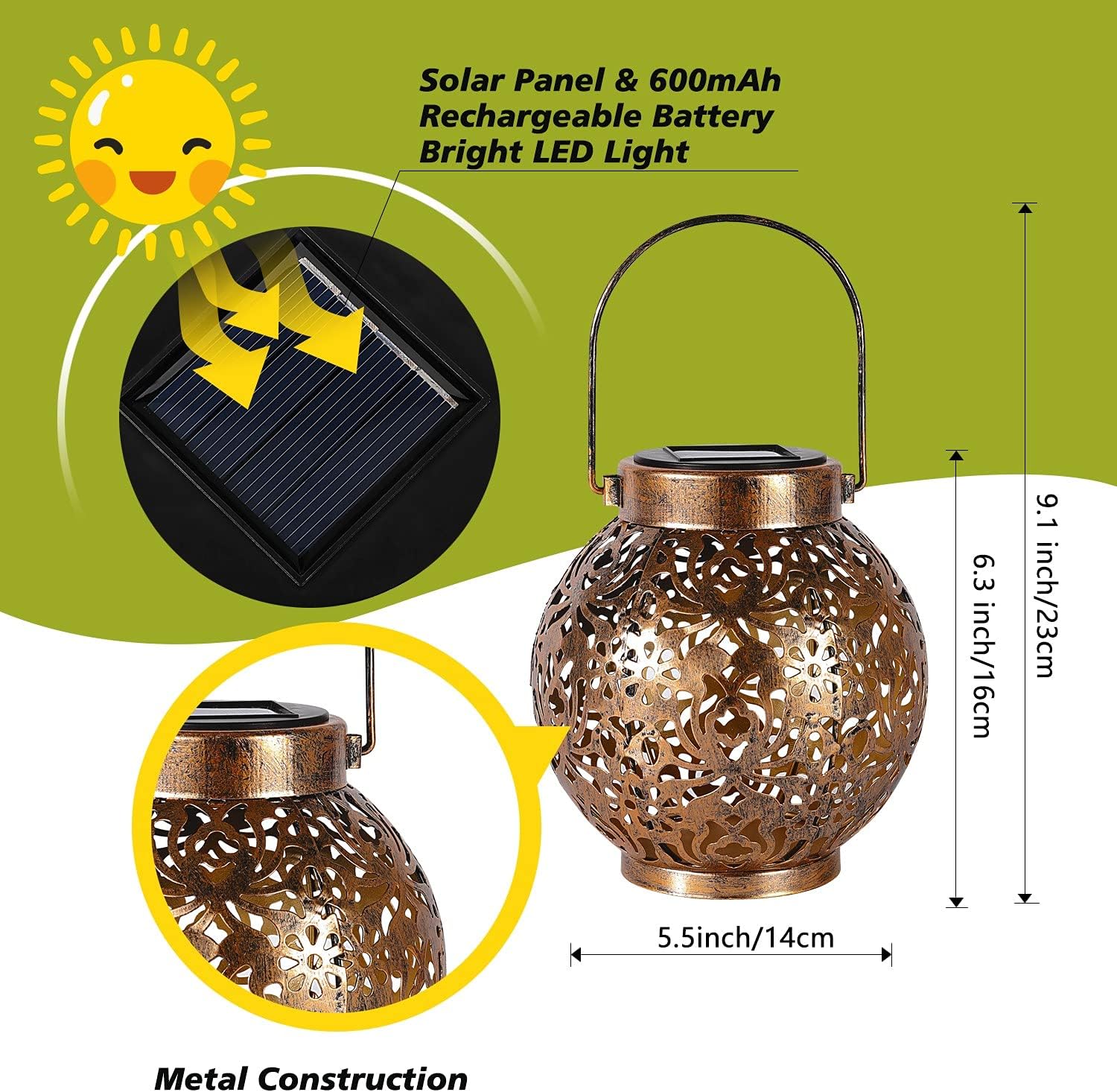 1-6PCS Marokkaanse zonne-lanta - Photocell Outdoor Lighting recensie en prijs