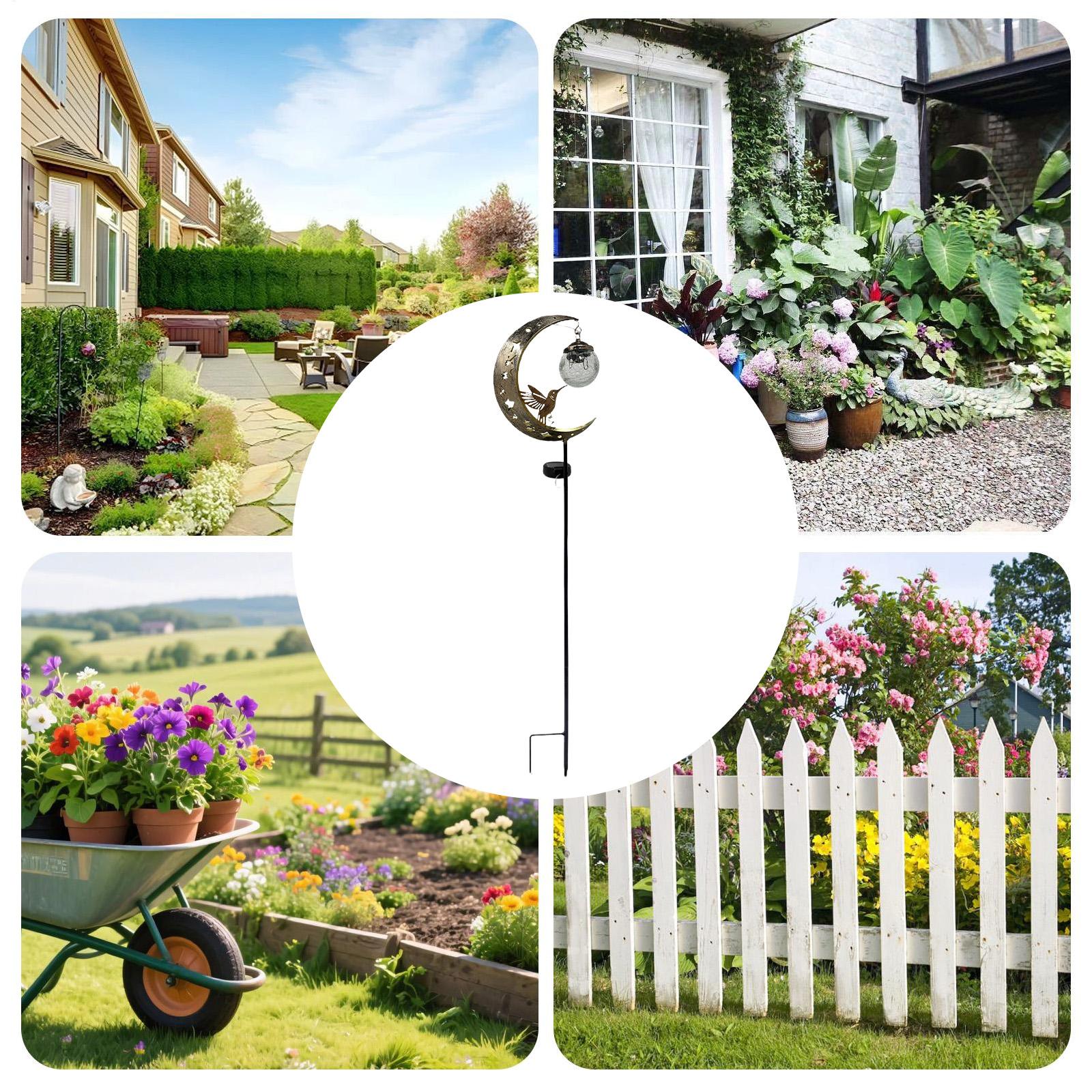 Solar Garden Stake Lights Moon - Outdoor Lighting Yard Stakes recensie en prijs