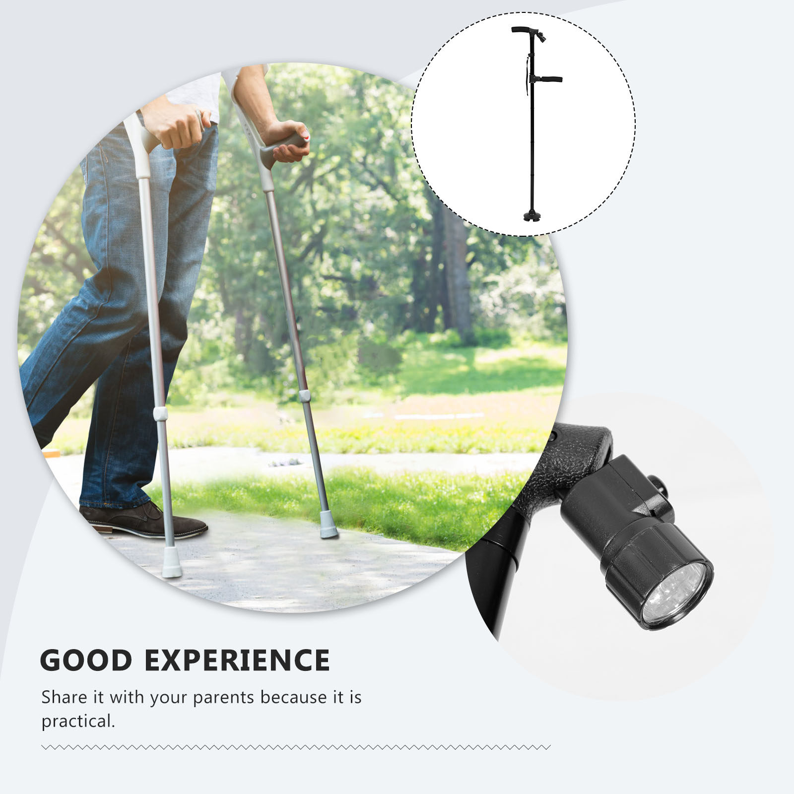 Opvouwbare wandelstok LED-lamp - Outdoor Lighting Pole recensie en prijs