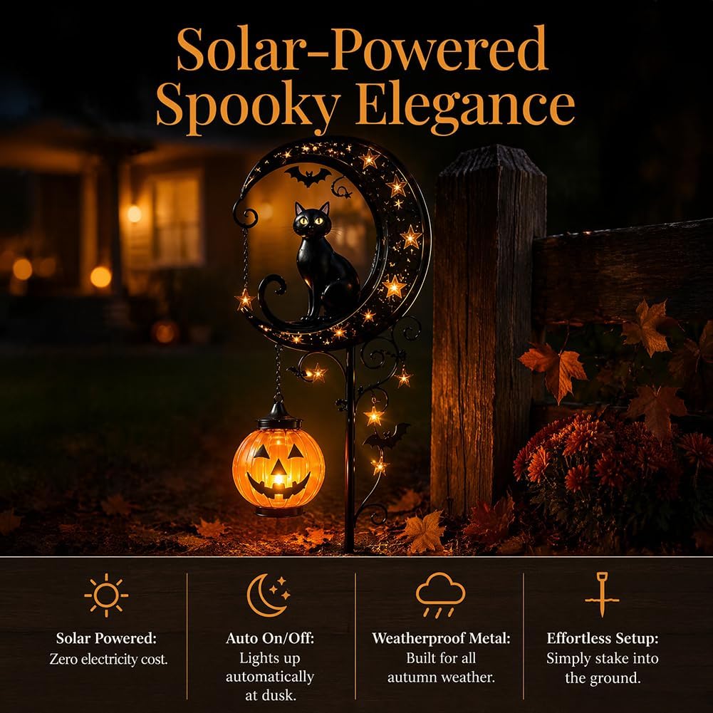 Solar Halloween Zwarte Kat & P - Outdoor Lighting Construction recensie en prijs
