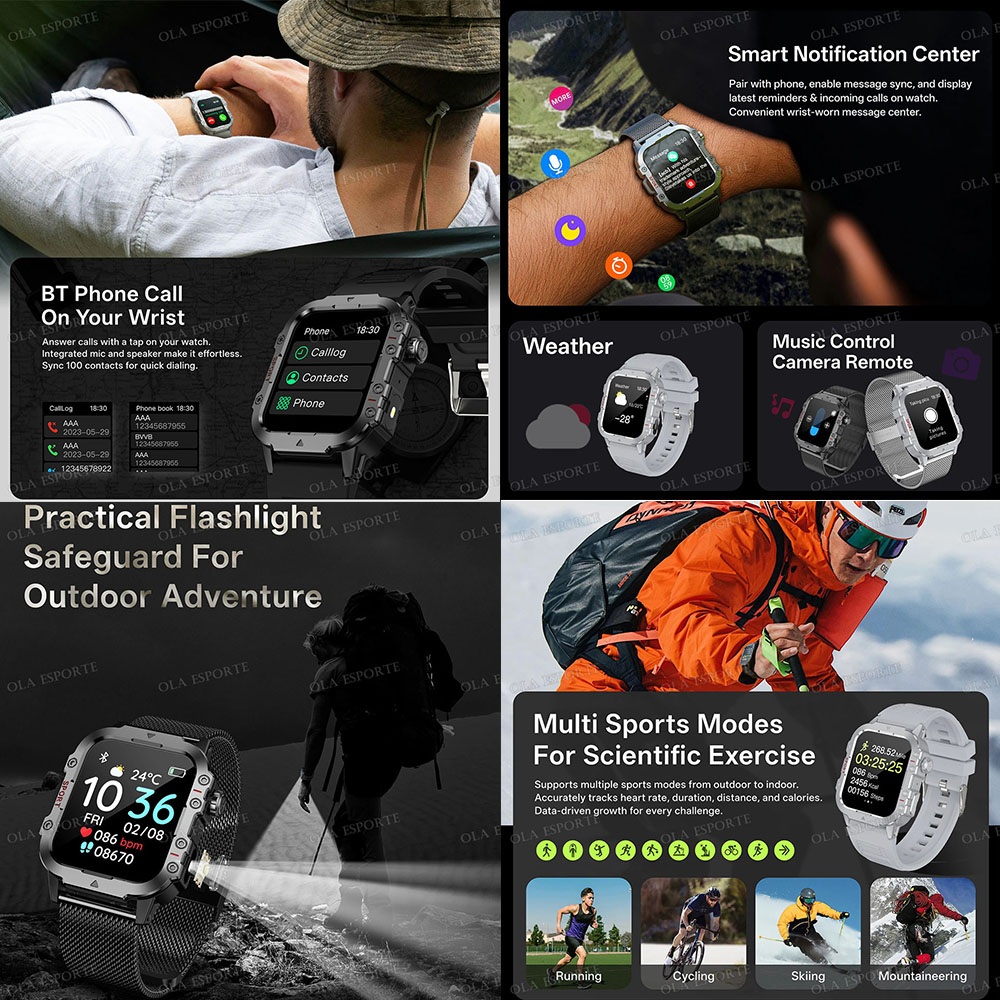 Militaire Outdoor Smartwatch H - Outdoor Lighting Track recensie en prijs