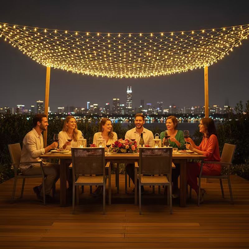 3x2m Kerstnet Mesh Gordijnverl - Outdoor Lighting Grid Screen recensie en prijs