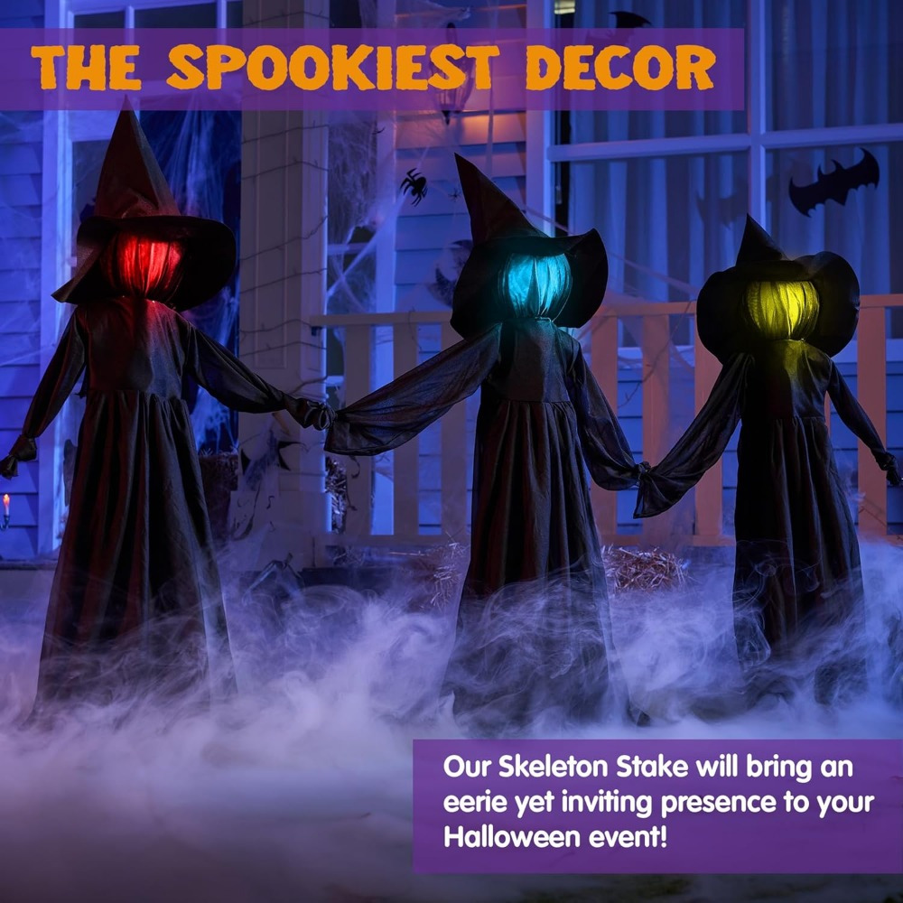 3-pack 51'' Halloween heksen d - Outdoor Lighting Yard Stakes recensie en prijs