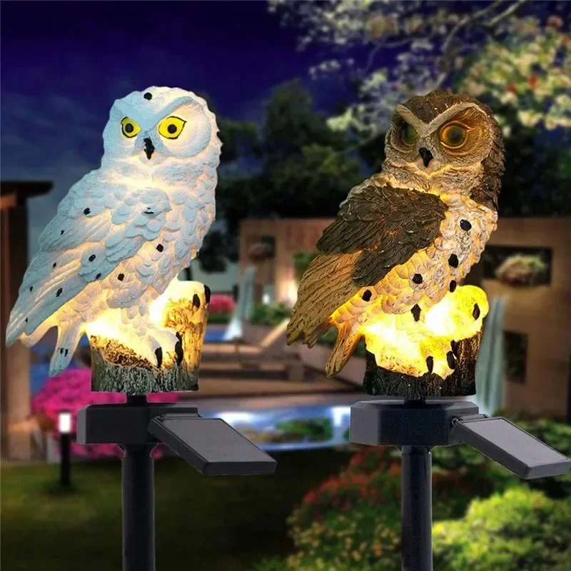 Solar Owl Statue Garden Light  - Photocell Outdoor Lighting recensie en prijs