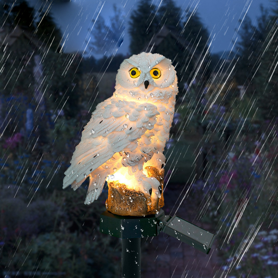 Solar Owl Statue Garden Light  - Photocell Outdoor Lighting recensie en prijs