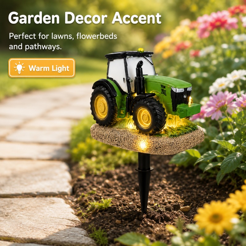 Solar Tractor Garden Stake Lig - Outdoor Lighting Yard Stakes recensie en prijs