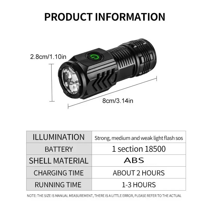 Mini 3LED-zaklamp met penclip, - Outdoor Lighting B&Q recensie en prijs