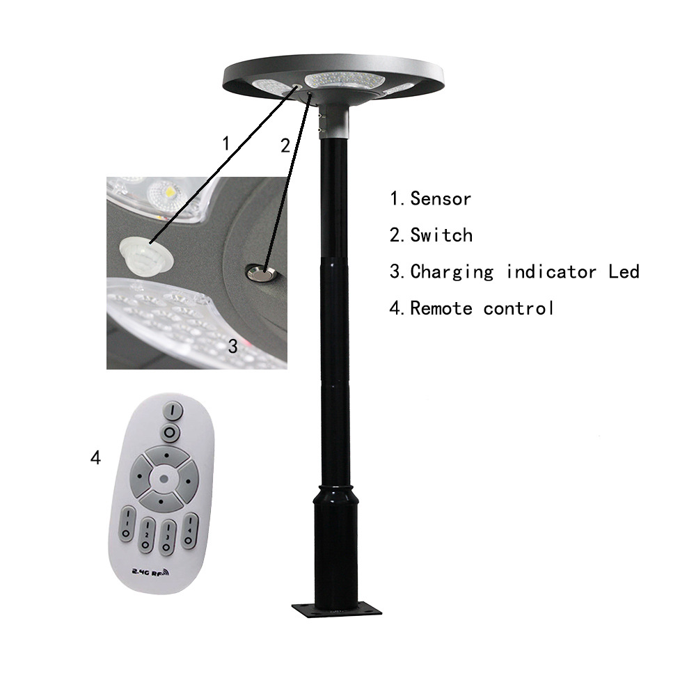 Waterdichte IP65 UFO Solar LED - Outdoor Lighting Pole recensie en prijs