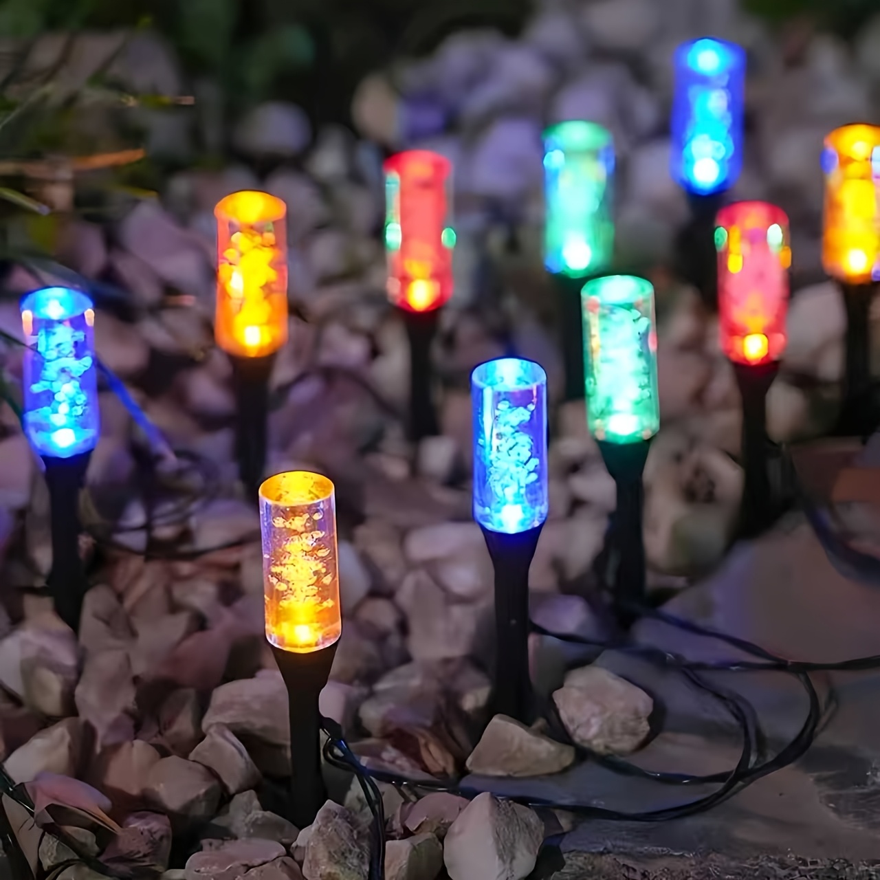 Solar Bubble Tube Solar Pathwa - Outdoor Lighting Yard Stakes recensie en prijs