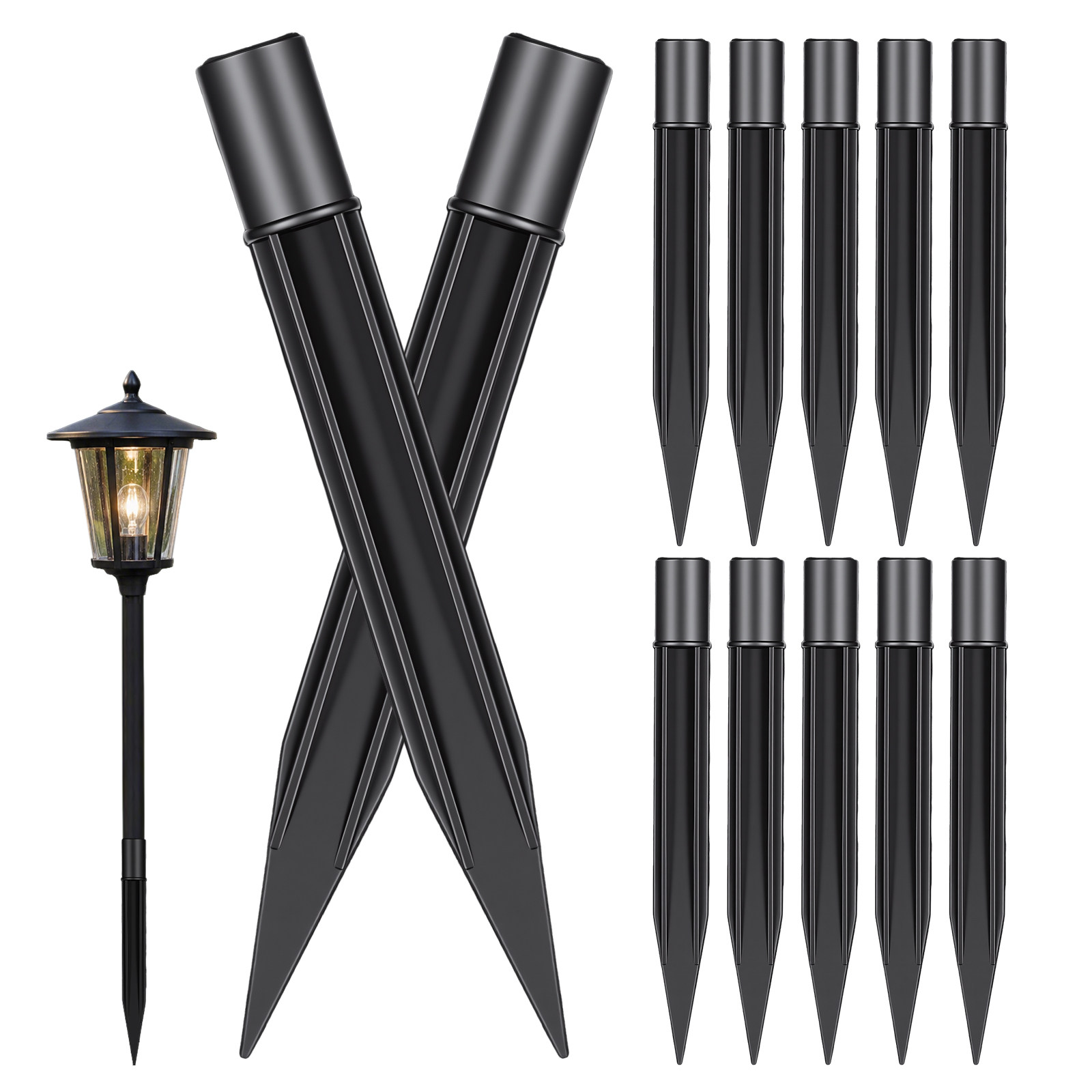 8 stuks plastic grondpinnen vo - Photocell Outdoor Lighting recensie en prijs