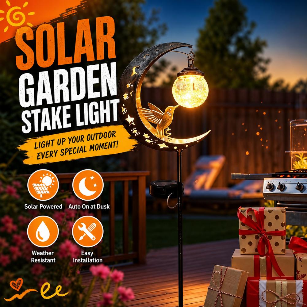 Solar Lawn Light Iron Hummingb - Outdoor Lighting Yard Stakes recensie en prijs